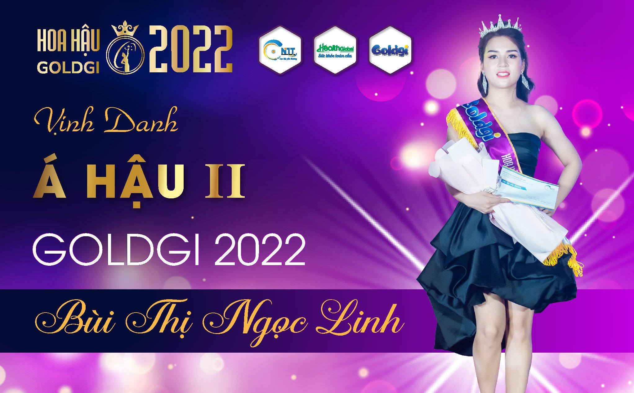 Chân dung Á Hậu 2 Goldgi 2022 - Chị Bùi Thị Ngọc Linh